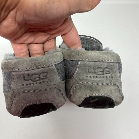 Ugg Australia Men\'s Ascot Lined Slippers Moccasins Charcoal Gray 3233 main image 12